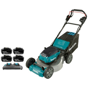 Makita DLM536PT4 (2X18V) Li-Ion Accu Grasmaaier Set (4x 5,0Ah) - 53cm - 70L - 1800 M²