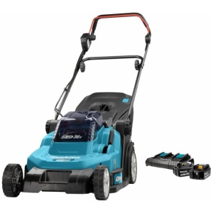 Makita DLM432CT2 36V (2x 18V) Li-Ion Accu Grasmaaier Set (2x 5.0Ah Accu) - 43cm