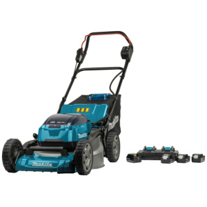 Makita DLM530PT4 LXT 2x18V Li-Ion Accu Grasmaaier Set (4x 5,0Ah) - 53cm - 10cm - Koolborstelloos