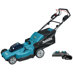 Makita DLM539PT2 (2X18V) Li-Ion Accu Grasmaaier Set (2x 5,0Ah) - 53cm - 70L - 1000 M²
