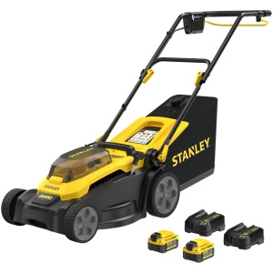 Stanley FATMAX SCMWP3701M2-QW V20 Accu Grasmaaier 37 cm – 3-in-1 – Brushless – 2x 4.0Ah Set